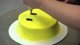 How to Decorate a Cake With a Smiley Face  Cake Recipes [upl. by Dremann848]