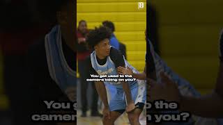 Mikey Williams is used to all the camera at his games 🤷🏽‍♂️ aau mikeywilliams micd micdup bball [upl. by Isaac855]