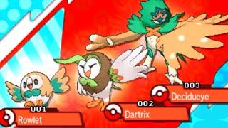 How to Evolve ROWLET into DARTRIX and DECIDUEYE  Pokemon Sun amp Moon [upl. by Gulgee722]