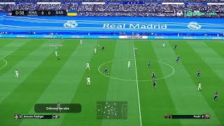 PES 2024  Real Madrid vs FC Barcelona Gameplay PC  eFootball 2024 Concept  PES 2021 Mods [upl. by Nosnev356]