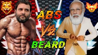 🤯ABS VS BEARD🔥RAHUL GANDHI VS MODI😋BILLUTALKS [upl. by Allevon]