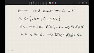 Dimostrazione il nucleo di unapplicazione lineare L  V → W è un sottospazio vettoriale di V [upl. by Deer]