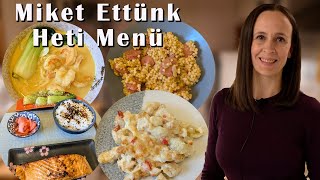 Miket Ettünk VLOG  Tarhonyás kolbász Csirkés Gnocchi Curry Rák leves  ebéd és vacsora ötletek [upl. by Ullund]