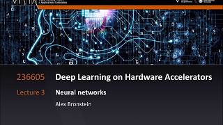 Lecture 3  Neural Networks  Deep Learning on Computational Accelerators [upl. by Sansone]