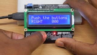 Arduino LCD Shield Keypads demo [upl. by Nrubyar]