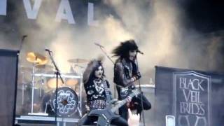 Black Veil Brides  Love Isnt Always Fair  Sweden Rock 2011 [upl. by Otsuaf]