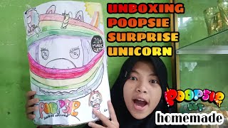 UNBOXING POOPSIE SURPRISE UNICORN  homemade [upl. by Acinehs]