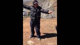 Guy fishing off a bluff in the Marin headlands [upl. by Alegnat631]