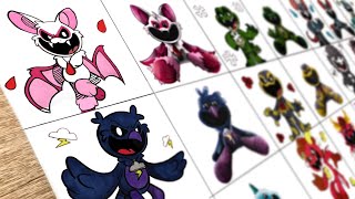 Drawing All Nightmare Critters  Poppy Playtime Chapter 4  New Nightmare Plushie [upl. by Theodosia]