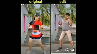 Original vs edit 😆 shortsvideo [upl. by Kudva]