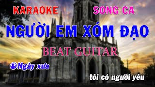 Karaoke Người Em Xóm Đạo Song Ca Beat Guitar Trọng Trần Guitar [upl. by Animaj]