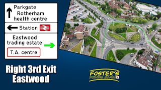 How To Do Roundabouts  St Ann’s Roundabout  Right 3rd Exit  From Clifton Park  Towards Eastwood [upl. by Naitsabes]