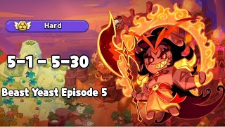 Beast Yeast 51  530 Hard Mode Guide I Cookie Run Kingdom [upl. by Kcered]