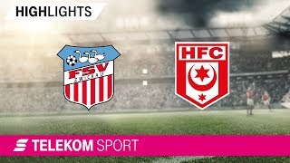 FSV Zwickau  Hallescher FC  Spieltag 1 1819  Telekom Sport [upl. by Emoryt]