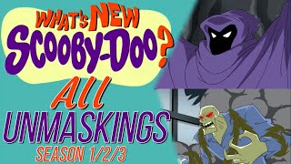 What’s New ScoobyDoo  All Unmaskings  Seasons 13  HQ  27k Subs Special [upl. by Nannie377]