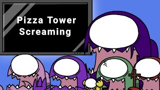 Pizza Tower Screaming FlipaClip Among us Rodamrix ver [upl. by Corbett]