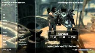 Skyrim How to Get One Of The Best Armour Sets in Skyrim Ebony Armour [upl. by Akenihs190]