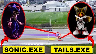 DRONE CATCHES TAILSEXE AND SONICEXE RACING ON A HIGHWAY  TAILSEXE VS SONICEXE MUST WATCH [upl. by Analah]