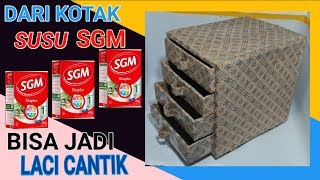 Kerajinan dari kotak susu [upl. by Aisatnaf]