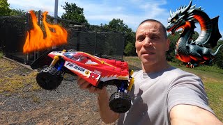 Tamiya FIRE DRAGON 4WD RC Buggy Bash [upl. by Nachison]