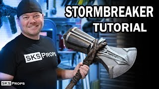 How to make Thors Stormbreaker from Avengers Infinity War out of Foam [upl. by Ardie859]