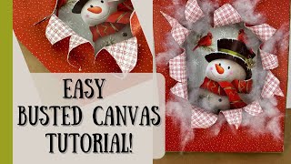 How to Make an EASY Busted Canvas Step by Step Beginner Tutorial [upl. by Corena]