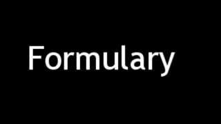 How to Pronounce Formulary [upl. by Leind]