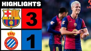 WATCH 🔴 FC BARCELONA VS ESPANYOL MATCH HIGHLIGHT  Laliga highlight Bar Vs Esp [upl. by Loziram501]