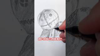 How to Draw Sam From Trick R Treat halloween drawing drawing shorts [upl. by Aretahs]