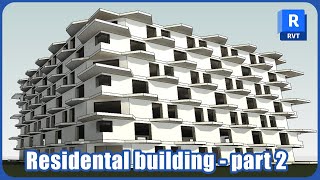 Residental building in Revit  part 2 [upl. by Eniaj]