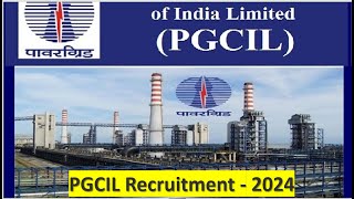 PGCIL Recruitment 2024 [upl. by Eiramanna]