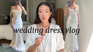 NYC Wedding Dress Vlog Pt 1  BHLDN amp Bergdorf Goodman [upl. by Elyrehc]