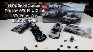 Review LEGO Mercedes AMG F1 W12 und AMG Project One Speed Champions Set 76909 [upl. by Kalil28]