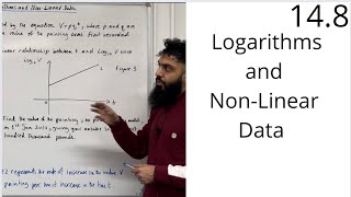 Edexcel AS Level Maths 148 Logarithms and NonLinear Data [upl. by Llehsar]