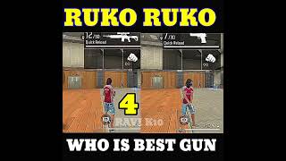 Who is Best Gun Free Fire Challenge freefire shortvideo foryou gunchallenge [upl. by Obeng]