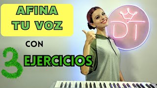 EJERCICIOS PARA AFINAR LA VOZ  CÓMO CANTAR AFINADO  Clases de canto desde cero  Vocalización [upl. by Aerdna369]