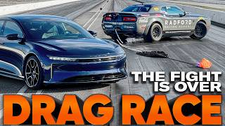 Quickest American Car Ever Demon 170 vs Lucid Sapphire VHT amp Asphalt — Cammisa Ultimate Drag Race [upl. by Keelby993]