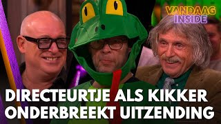 Directeurtje in kikkerpak onderbreekt Vandaag Inside Mijn vrouw smeekte mij om dit niet te doen [upl. by Dniren]