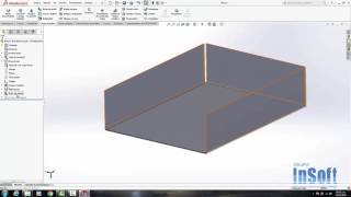 Curso solidworks como hacer Chapa metalica en diseño 3d [upl. by Noiemad]