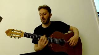 Greek Rebetiko guitar lesson A modified version of the hijaz scale [upl. by Sorce]