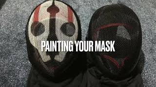 1  HEMA Gear  How To Paint Your Fencing Mask [upl. by Dollar]