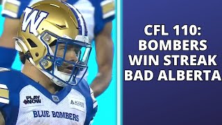 CFL 110 Blue Bombers eight game win streak Alberta shut out of playoffs [upl. by Are999]