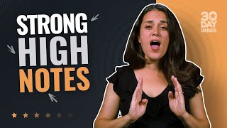 How to Sing Strong High Notes Easy Tips For Beginners [upl. by Nnylrebma]