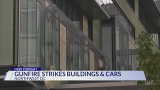 Vehicles apartment windows damaged by gunfire in Northwest DC [upl. by Atiugal821]