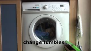 Zanussi Aquafall ZWHB7160  Cotton 60c  Extra rinse [upl. by Farika523]