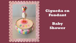 Cigüeña en fondant [upl. by Lucania]