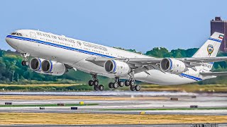 ✈️ 80 BIG AIRPLANE TAKEOFFS amp LANDINGS in 60 MINS 🇺🇸 NEW YORK JFK Airport Plane Spotting JFKKJFK [upl. by Egreog739]