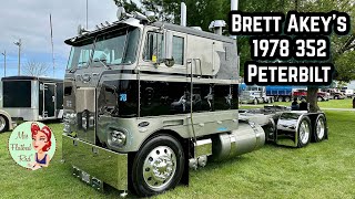 Brett Akey’s 1978 352 Peterbilt Cabover Truck Tour  Beautiful Blend of Original amp Modern [upl. by Oniliuqnart]