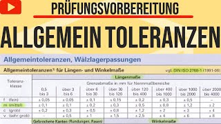 WIE FINDE ICH DIE ALLGEMEIN TOLERANZEN IM TABELLENBUCH   ERKLÄRT [upl. by Baese743]