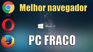 MELHOR NAVEGADOR PARA PC FRACO  BOOST [upl. by Ecnerwaled643]